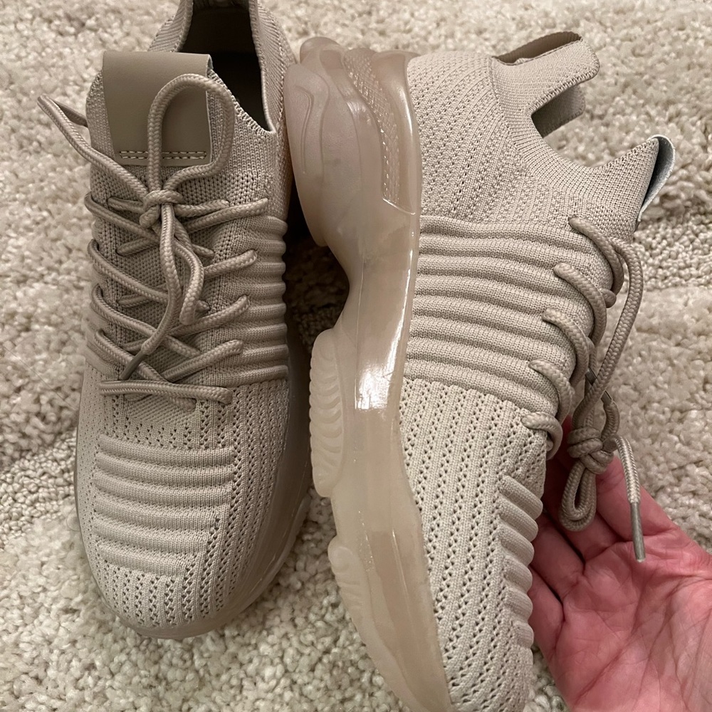 Beige sneakers
